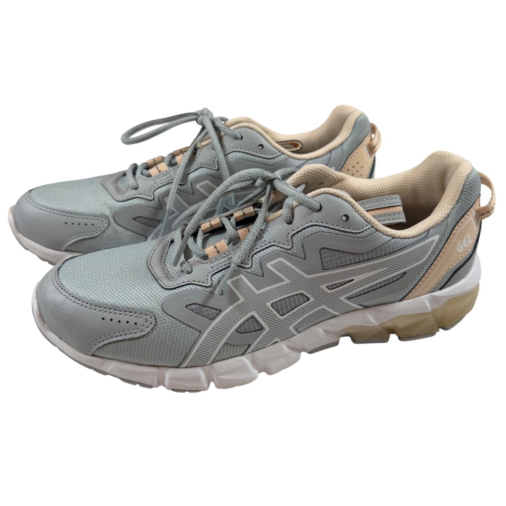 ASICS Gel-Quantum 90 3‎ Piedmont Grey White Beige Running Shoes 1202A040 Sz 9